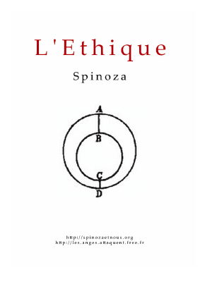 Couverture de Spinoza - Ethique